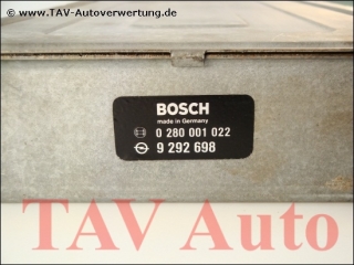 Motor-Steuergeraet Bosch 0280001022 Opel 9292698