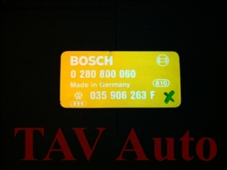 Motor-Steuergeraet Bosch 0280800060 Audi VW 035906263F