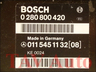 Motor-Steuergeraet Bosch 0280800420 A 0115451132[08] KE0024 Mercedes W124 300 CE-24 E-24