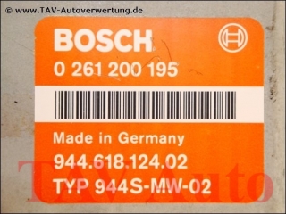 Motor-Steuergeraet Porsche 944 S2 3.0 Bosch 0261200195 944.618.124.02 944S-MW-02