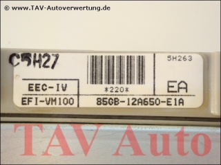 Engine control unit Ford 85GB12A650E1A EA EFIVM100 EECIV 6127300