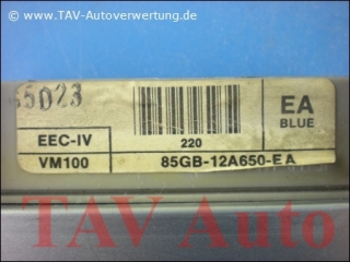Motor-Steuergeraet Ford 85GB-12A650-EA EA BLUE VM100 EEC-IV