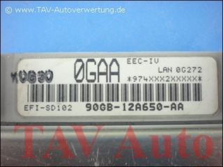 Motor-Steuergeraet Ford 90GB-12A650-AA 0GAA EFI-SD102 EEC-IV 6189239