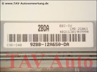 Motor-Steuergeraet Ford 92BB-12A650-DA 2BDA CSD-240 EEC-IV 6617015