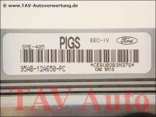 Motor-Steuergeraet Ford 95AB-12A650-PC PIGS SME-405 EEC-IV 1009339 1x WFS Sender
