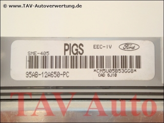Motor-Steuergeraet Ford 95AB-12A650-PC PIGS SME-405 EEC-IV 1009339 3x WFS Sender