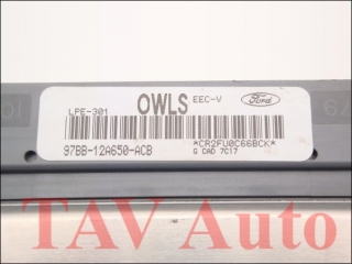 Motor-Steuergeraet Ford 97BB-12A650-ACB OWLS LPE-301 EEC-V 1027431 1x WFS Sender
