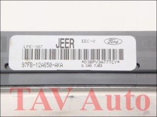 Motor-Steuergeraet Ford 97FB-12A650-AKA JEER LPE-307 EEC-V 1050520 2x WFS Sender