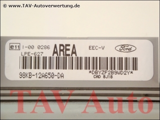Motor-Steuergeraet Ford 98KB-12A650-DA AREA LPE-627 EEC-V 1x WFS Sender