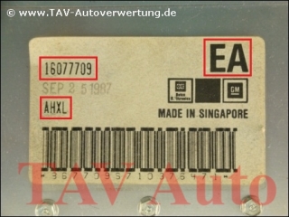 Motor-Steuergeraet GM 16077709 EA AHXL Opel Kadett-E C16NZ