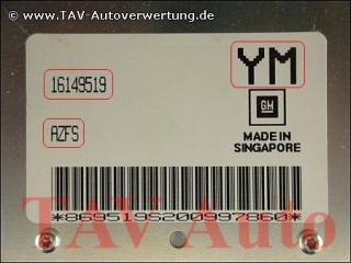 Engine control unit GM 16-149-519 YM AZFS Opel Astra-F C18NZ