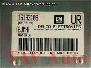 Engine control unit GM 16-183-109 UR BJMH Opel Astra-F C16SE