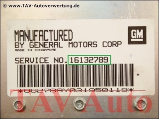 Engine control unit GM 16132789 ANDT 12-37-345 Opel Kadett-E C16NZ