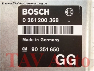 Motor-Steuergeraet GM 90351650 GG Bosch 0261200368 26RT3446 Opel Omega-A C20NE