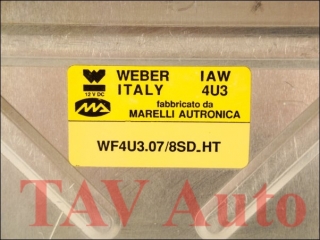 Motor-Steuergeraet IAW 4U3 WF4U3.07/8SD.HT Fiat Tipo 2.0L 8V 7677614