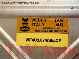 Motor-Steuergeraet IAW 4U3 WF4U3.07/8SE.CY Fiat Tipo 2.0L 8V 7677614