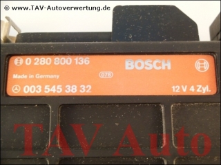 Engine control unit Mercedes A 003-545-38-32 Bosch 0-280-800-136