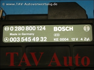 Motor-Steuergeraet Mercedes A 0035454932 Bosch 0280800124 KE0004