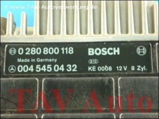 Motor-Steuergeraet Mercedes-Benz A 0045450432 Bosch 0280800118 KE0008