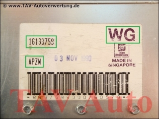 Engine control unit GM 16-133-759 WG APZW Opel Vectra-A C16NZ