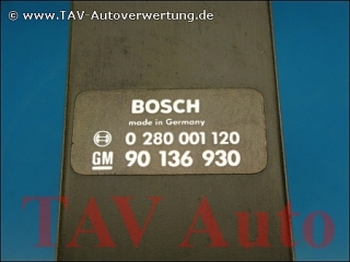 Motor-Steuergeraet GM 90136930 Bosch 0280001120 Opel Commodore Monza Senator