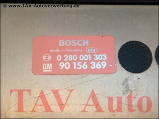 Engine control unit Opel GM 90-156-369 Bosch 0-280-001-303 Monza-A Senator-A 30E