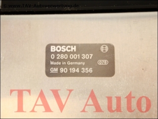 Motor-Steuergeraet Opel GM 90194356 Bosch 0280001307 Monza-A Senator-A 25E
