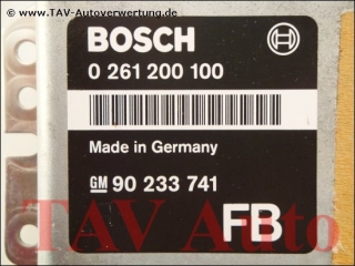 Engine control unit Opel GM 90-233-741 FB Bosch 0-261-200-100 26RT2452