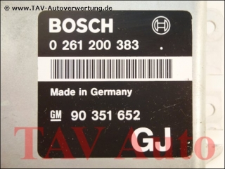 Motor-Steuergeraet Opel GM 90351652 GJ Bosch 0261200383 26RT3615