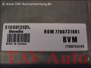 Motor-Steuergeraet Renault S100813101G HOM 7700731801 BVM 7700735140 Siemens