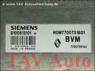 Motor-Steuergeraet Renault S100813101H HOM 7700731801 BVM 7700735140 Siemens