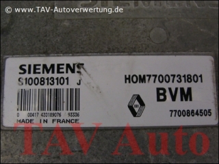 Motor-Steuergeraet Renault S100813101J HOM 7700731801 BVM 7700864505 Siemens