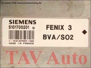 Engine control unit S101700201-G FENIX-3 BVA-SO2 Citroen XM Peugeot 605 1929-79