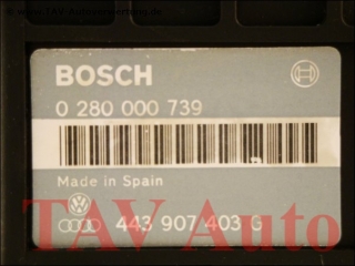 Engine control unit Seat Bosch 0-280-000-739 443-907-403-G 28SA1578N1 Seat Toledo 1.8L RP