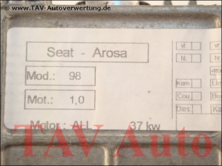 Motor-Steuergeraet Bosch 0261204823 030906027AH Seat Arosa VW Lupo 1.0 ALL