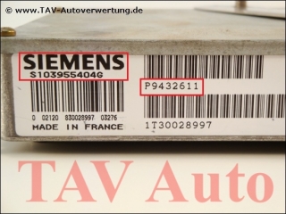 Motor-Steuergeraet Siemens S103955404G Volvo 850 P9432611 U.2 9432611