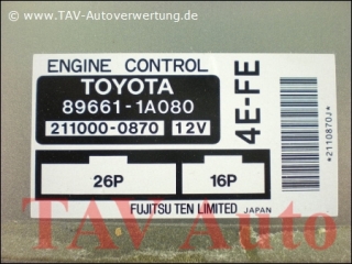 Motor-Steuergeraet Toyota 89661-1A080 Fujitsu 211000-0870 4E-FE
