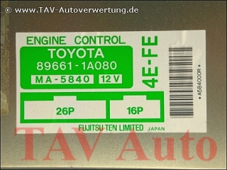 Engine control unit Toyota 896611A080 MA5840 4EFE