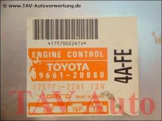 Engine control unit Toyota 8966120880 Denso 1757002261 4AFE