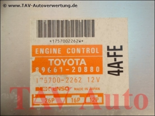 Motor-Steuergeraet Toyota 89661-20880 Denso 175700-2262 4A-FE