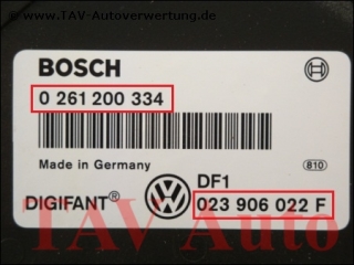 Motor-Steuergeraet VW 023906022F Bosch 0261200334 DF1 Digifant 