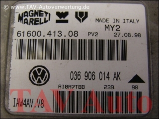 Motor-Steuergeraet VW 036906014AK Magneti Marelli 61600.413.08 IAW4AV.V8