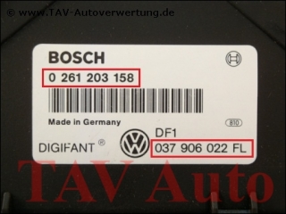 Engine control unit Bosch 0-261-203-158 037-906-022-FL Seat Toledo VW Passat 2E Digifant