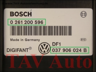 Motor-Steuergeraet VW 037906024B Bosch 0261200596 DF1 Digifant  26SA1740