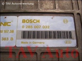 Motor-Steuergeraet Bosch 0285007032 VW 811907383B Pierburg 7.18167.58