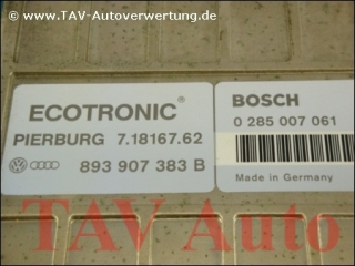Motor-Steuergeraet Bosch 0285007061 VW 893907383B Pierburg 7.18167.62