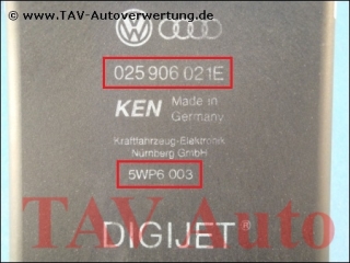 Motor-Steuergeraet VW T3 025906021E KEN Digijet Siemens 5WP6003