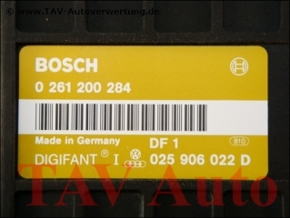 Motor-Steuergeraet VW T3 025906022D Bosch 0261200284 Digifant ®-I DF1