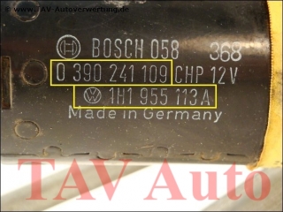 Wischermotor vorn 1H1955113A Bosch 0390241109 Gestaenge 1H1955603 VW Golf-3 Vento