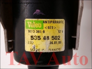 Wischermotor vorn Valeo MFD381B 53548502 Gestaenge 7700834387 53560911 H Renault Megane